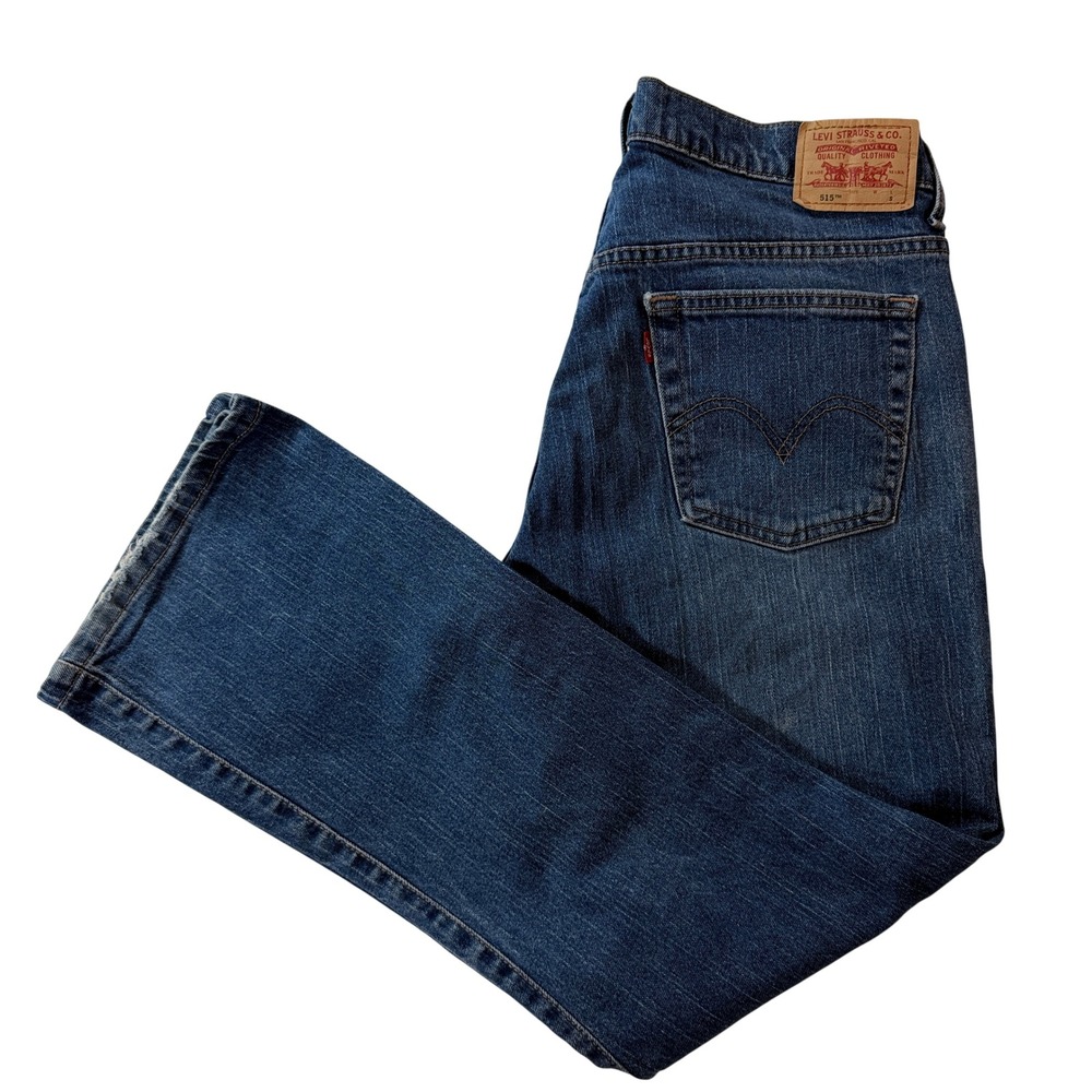 Vintage Levi's Nouveau Boot Cut Jeans Womens 12S Medium Wash Stretch Denim 515